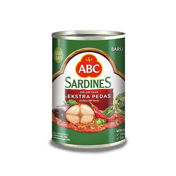 

READY ABC SARDEN EXTRA HOT SAUS CABAI 425G KALENG PEDAS