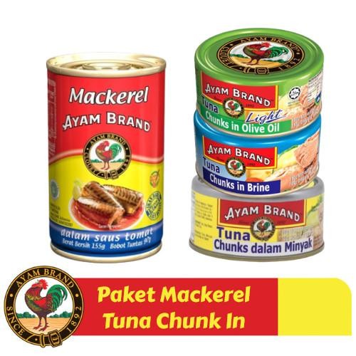 

READY AYAM BRAND PAKET IKAN MAKAREL TUNA CHUNK KALENG