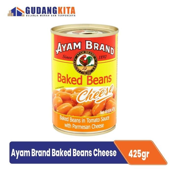 

READY AYAM BRAND KACANG PANGGANG SAUS TOMAT KEJU PARMESAN 425G - BAKED BEANS PREMIUM