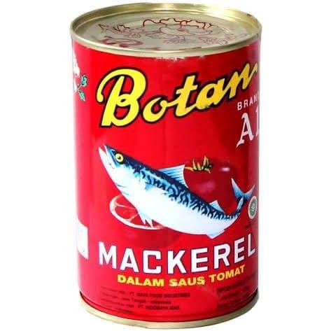 

READY IKAN SARDEN BOTAN MACKEREL A1 KALENG 425 GR - SARDEN SAUS TOMAT LEZAT