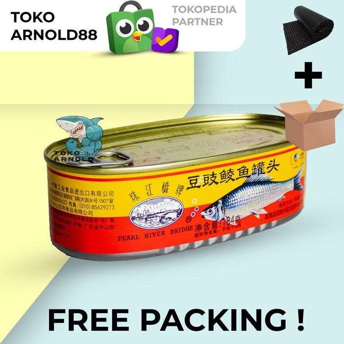 

READY TTS FRIED DACE SALTED BLACK BEANS KALENG 184G - IKAN TAUSI KALENG