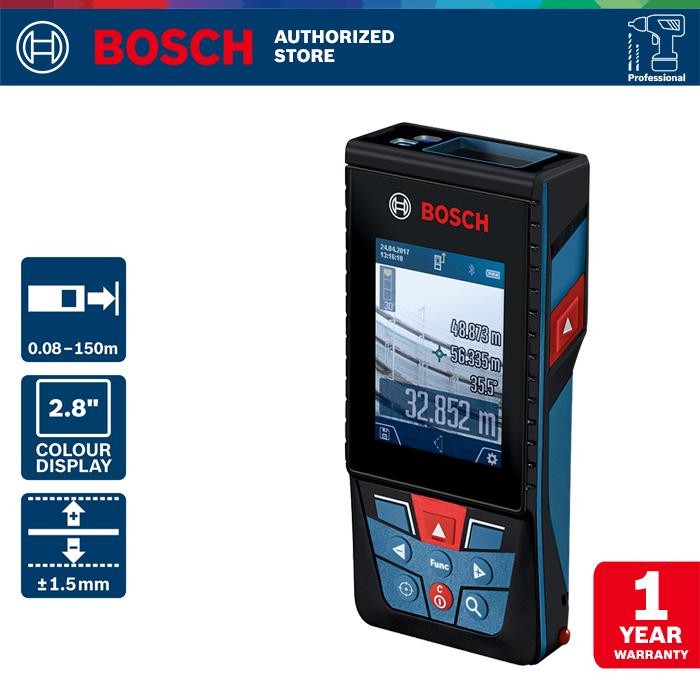 

Bosch Laser Distance Meter / Pengukur Jarak Laser 150Meter GLM 150 C