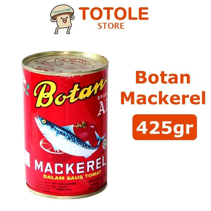 

READY BOTAN IKAN MACKEREL SAUS TOMAT 425GR KALENG SARDEN