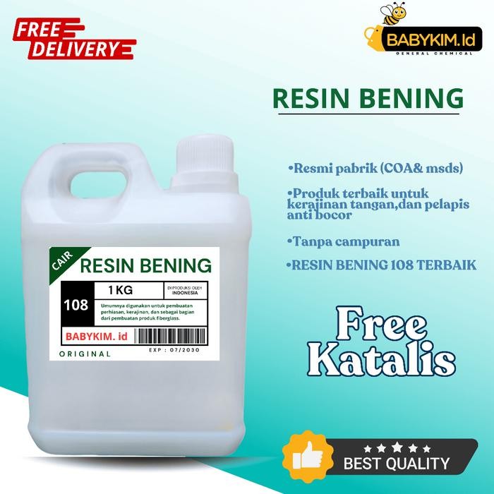 

RESIN BENING 108 (1KG)-Free Katalis (Premium Quality) sempurna untuk berbagai proyek DIY, kerajinan