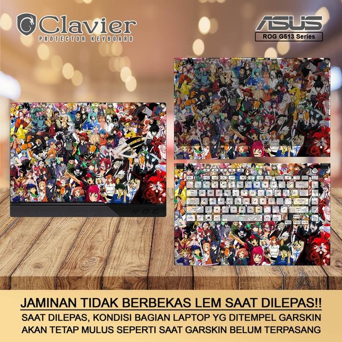 Siap Kirim Cover Garskin Laptop Asus ROG G15 G513 Series Transparan Full Body Skin Protector
