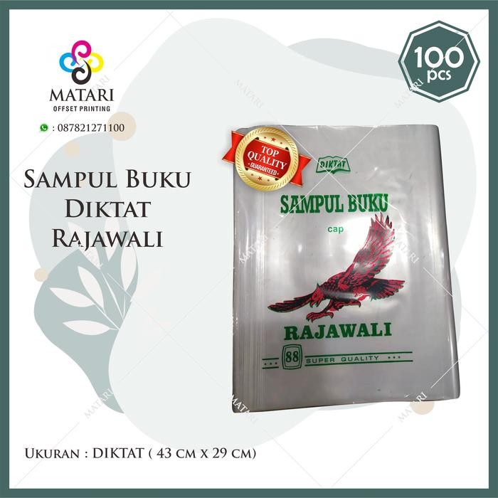 

Sampul Buku Plastik Diktat, Merk Rajawali, 1 PAK Isi 100 lembar