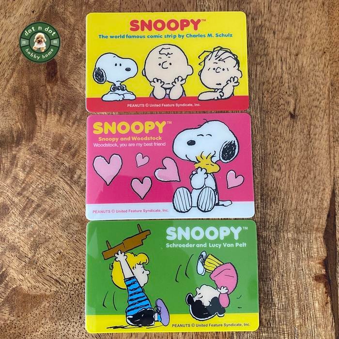 

Card sticker snoopy