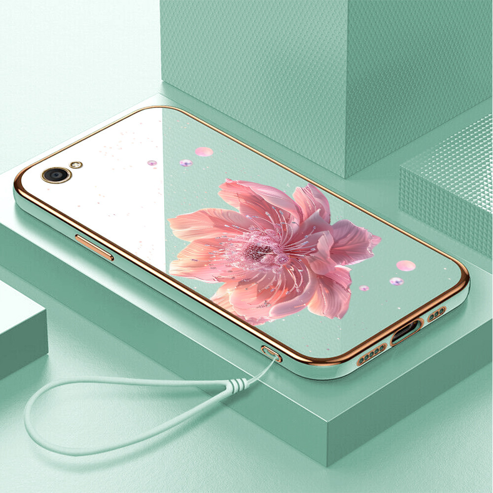 Casing Hp Untuk VIVO V5 Plus X9 X9S 1611 Case Softcase Kesing Cassing Soft Sofcase Bunga 2950