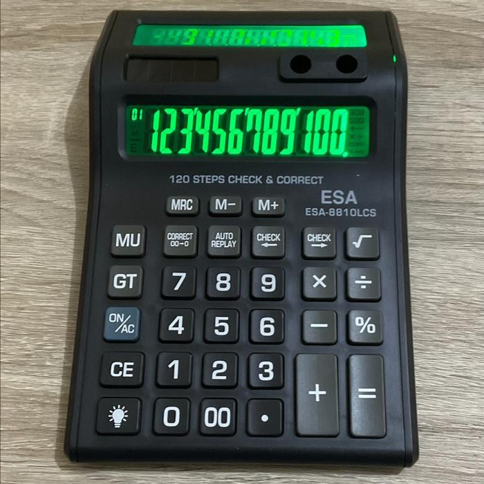 

Kalkulator ESA 8810LCS/8122TX - Kalkulator 2 Layar - 12 Digit