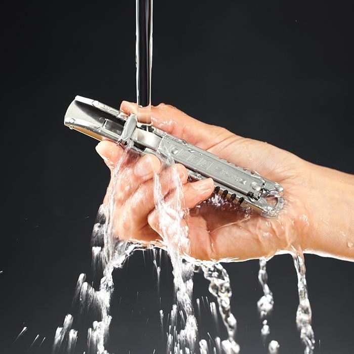 

Pisau Cutter Besi Putih Sk-12 Olfa All Stainless Steel Safety Knife