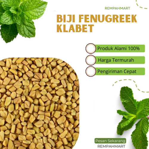 

100g Fenugreek biji Klabet Alami / Biji Methi Seeds Halba / Hulba Premuim / Rempahmart