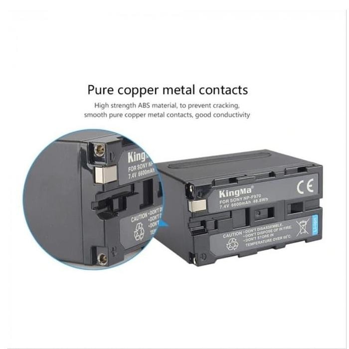 KINGMA BATERAI NP-F970 SONY BATTERY 6600MAH - BATERAI ORIGINAL