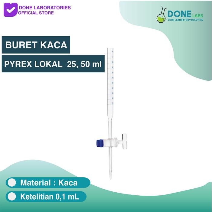 BURET 25, 50 ML PYREX LOKAL