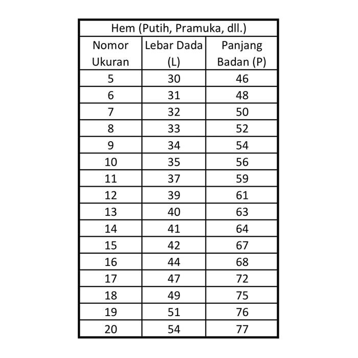 (Allthebest) SERAGAM SEKOLAH DAVIS HEM PUTIH SD