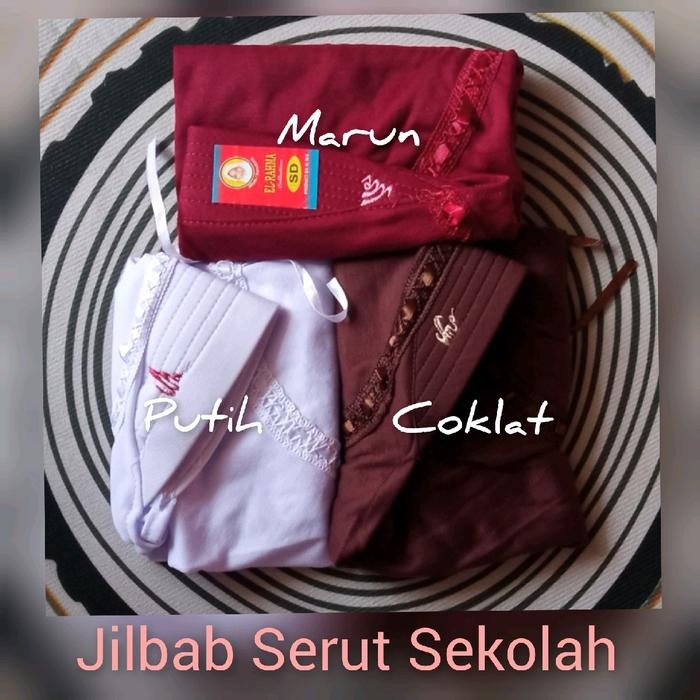 (Allthebest) Jilbab Serut Kaos Anak TK