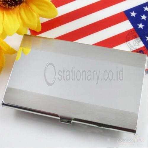 

Baru Tempat Kartu Nama Stainless Steel PIXEL - Kartu ID Holder Tahan Lama