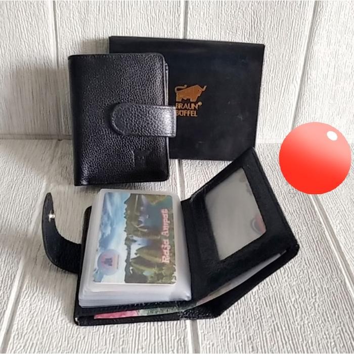 

Baru Dompet Kartu Kulit Kanvas Import - Quality Super Hitam