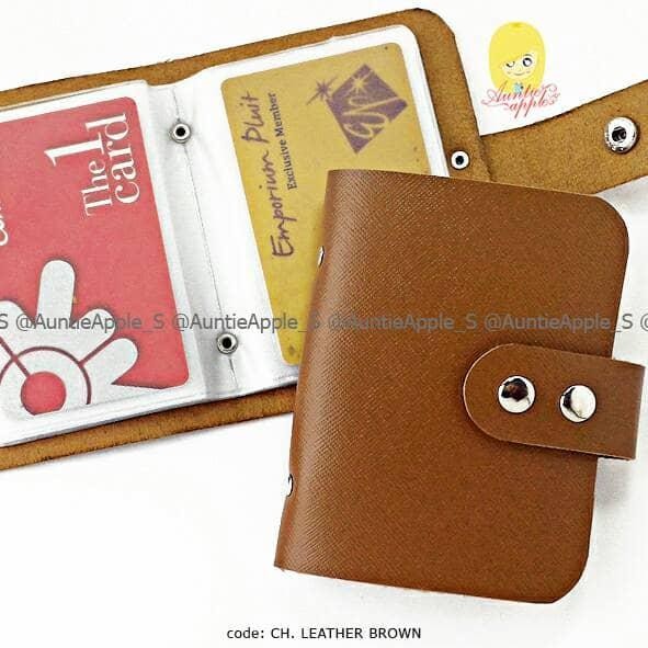 

Baru Leather Card Holder Brown - Dompet Kartu Kredit Kulit Asli