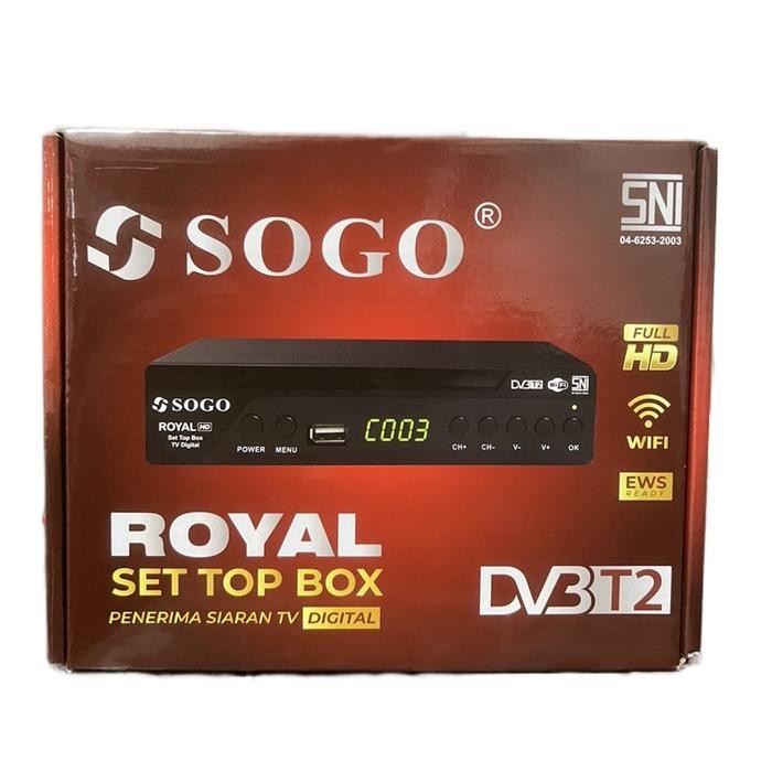 Mesin Receiver / Set Top Box DVB T2 Siaran Tv Digital SOGO ( wajib pake ANTENA Digital )