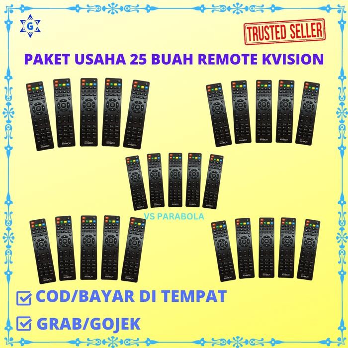 PAKET USAHA 25 BUAH REMOTE KVISION BROMO C2000 LARIS MANIS