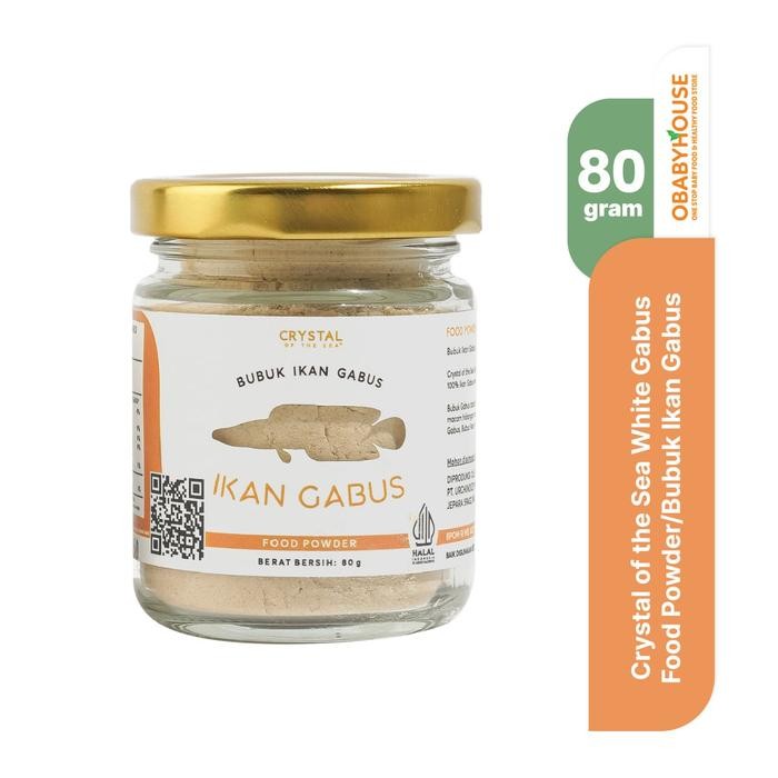 

Crystal of the Sea White Gabus Food Powder / Bubuk Ikan Gabus 80 gr