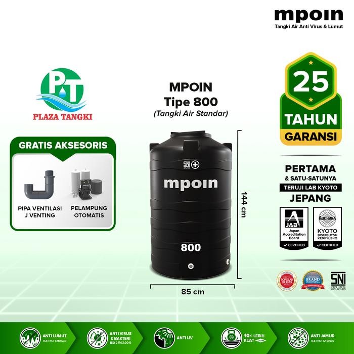 Tangki Air MPOIN PLUS 800 Liter WAVE , Toren Air , Tandon Air