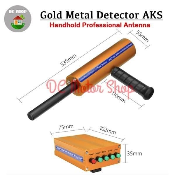 Metal Detector jarak jauh AKS 3D Wide Range Gold Emas Diamond Silver