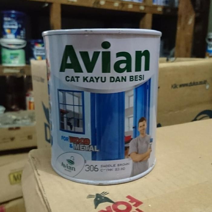 Cat Avian 0.9 Liter warna 306 Saddle Brown