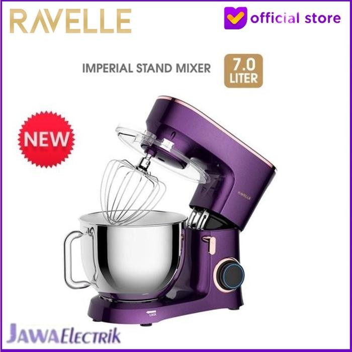 RAVELLE Stand Mixer 7L Imperial Electric Mixer - Mystique Velvet 1 set