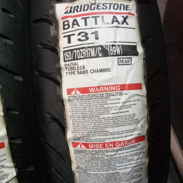 Ban Luar Battlax T31 Ukuran 150/70-17