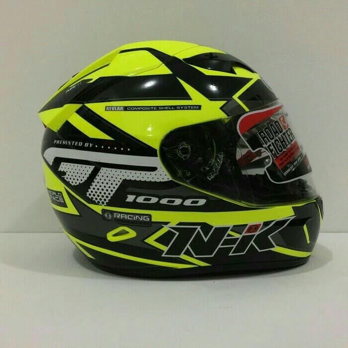 Helm Nhk Gp 1000 Motif Star Kuning