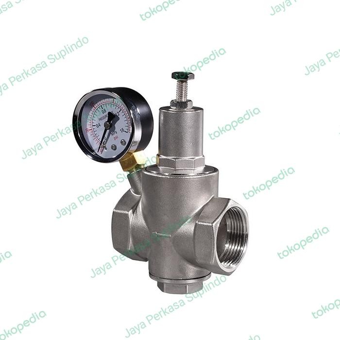 Murah Pressure Reducing Valve/ Pressure Regulator Ss 304 3/4 Inchi