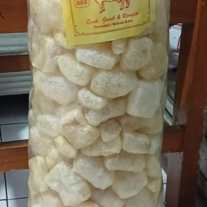 

Kerupuk Kulit Halal/Kerupuk Jangek/Rambak Sapi Isi 250 Gram Terlaris