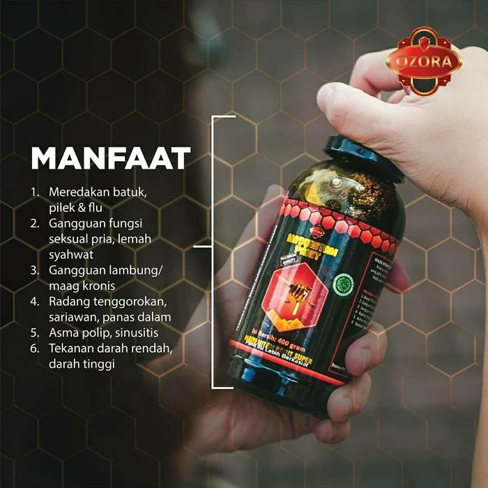 

Neww Ozora Madu Hitam Pahit Bima 400 gram - Original Herbal Diabetes Terlaris