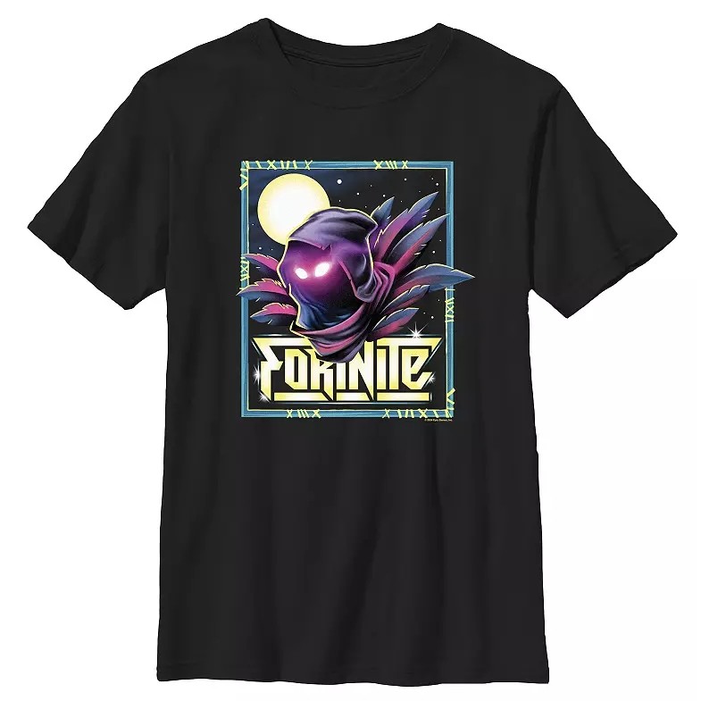 Kaos Grafis Fortnite Raven Glowing Eyes CrewNeck Katun Unisex Pria Wanita