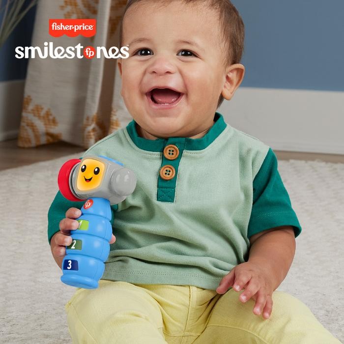 (Allthebest) Fisher Price Tap 'N Learn Hammer - Mainan Edukasi Anak Balita