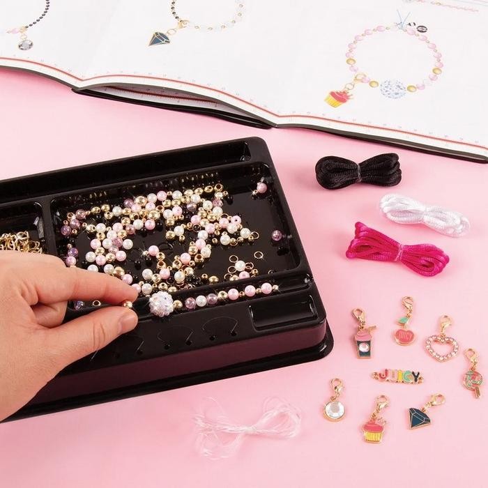 (Allthebest) MAKE IT REAL MINI JUICY COUTURE PINK & PRECIOUS BRACELET