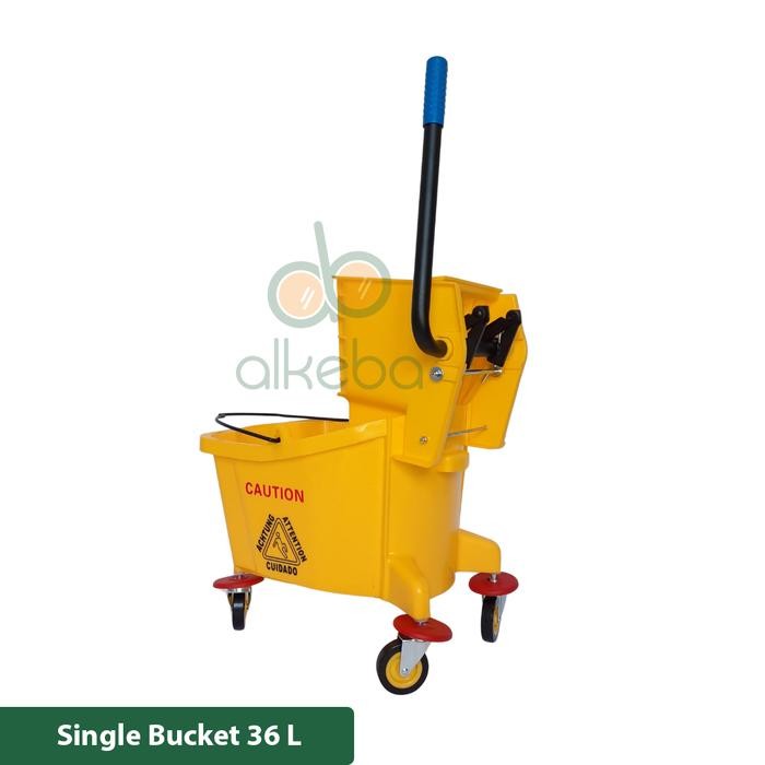 SINGLE BUCKET MOP WRINGER / SINGLE MOP WRINGER TROLLEY 36L
