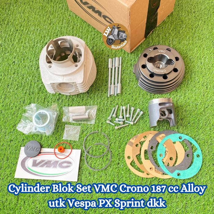 Blok set VMC Crono 187 cc Alloy Utk Vespa Sprint, Px dkk