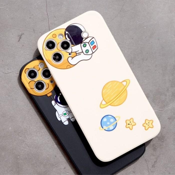 (Allthebest) Astronaut Square Edge Silicone Case iPhone 6 7 8 Plus X XR 11 Pro Max