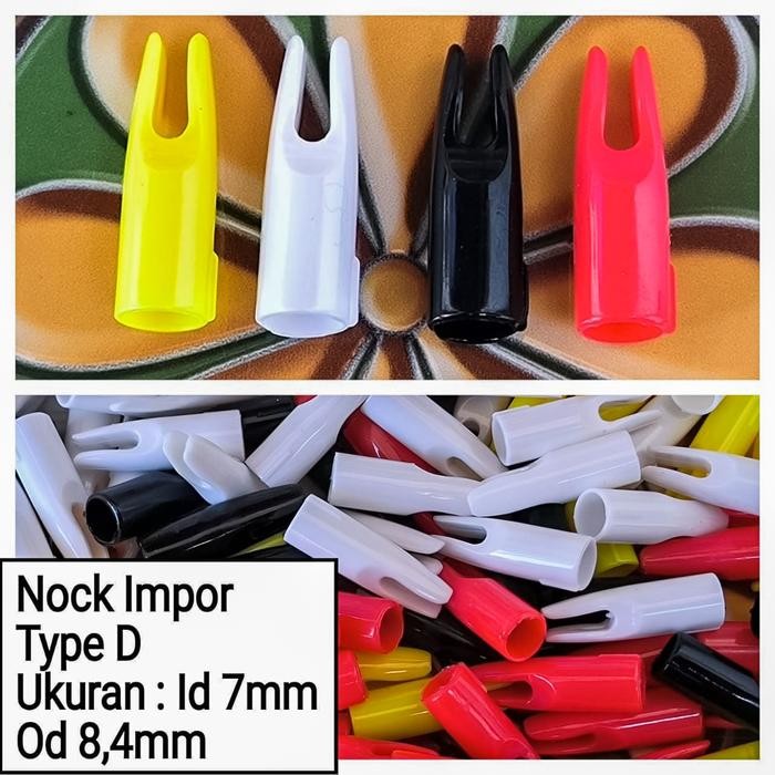 nock arrow id 6mm id 7mm id 8mm import quality kode 469