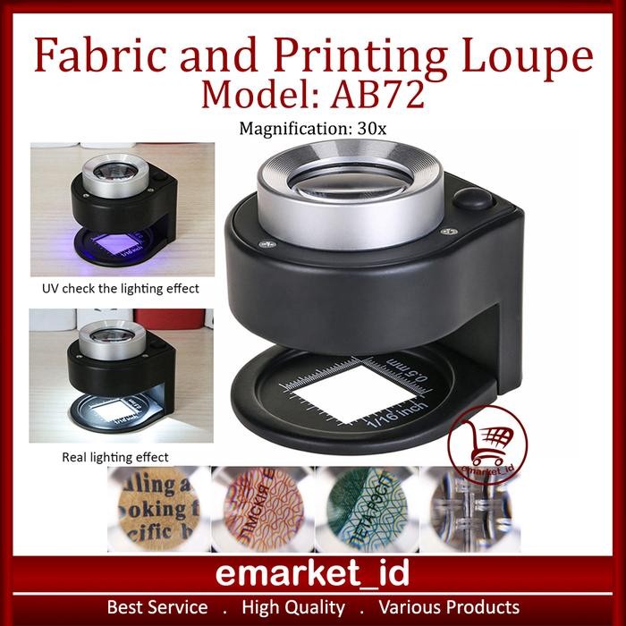 

Kaca Pembesar Kain dan Percetakan AB72 / Fabric and Printing Loupe