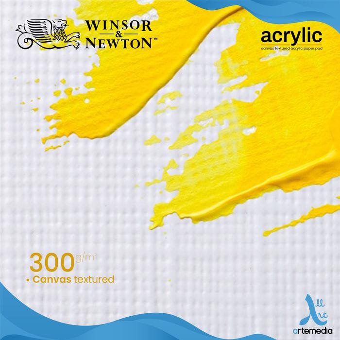 

Winsor & Newton Acrylic Paper Pad 300gsm Kertas Lukis Akrilik Tekstur Kanvas
