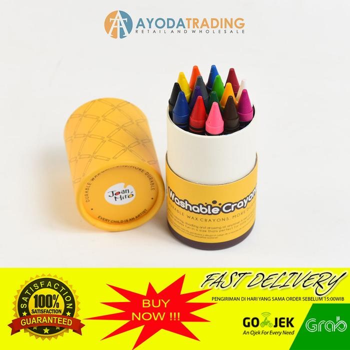

Joan Miro Washable Crayon Hadiah Kado - 36warna
