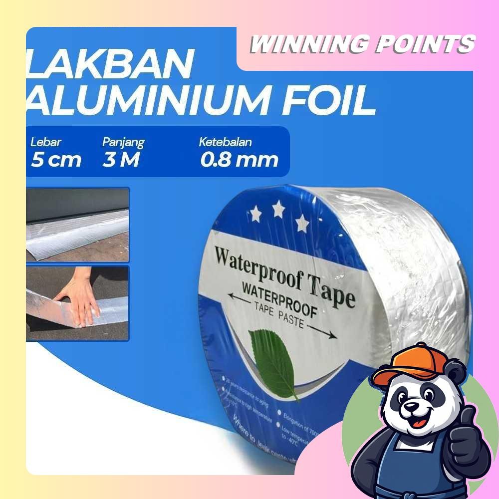 

Lakban Aluminium Foil Butyl 0.8mm Waterproof - LS549
