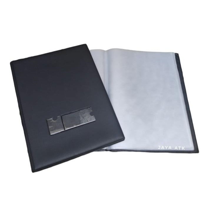 

Map Clear Holder Ijazah F4 60 Lembar Hitam - Document Keeper Folio Berkualitas