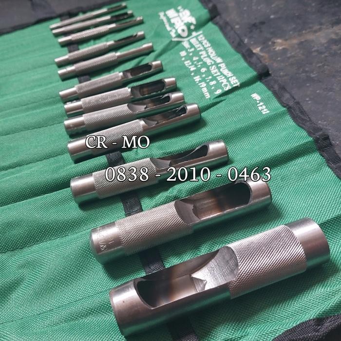 

Wipro Plong Set 12 Pcs Hollow Punch Alat Pembolong Gasket Kulit