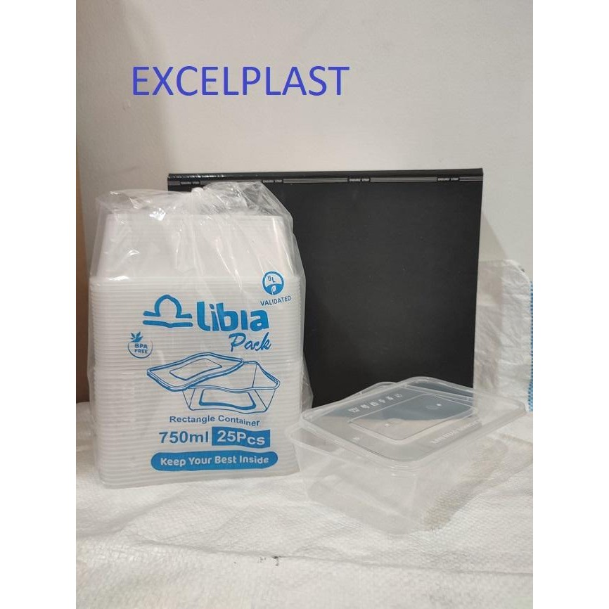 JT Thinwall 750 ml LIBRA food container box tempat kotak makan plastik