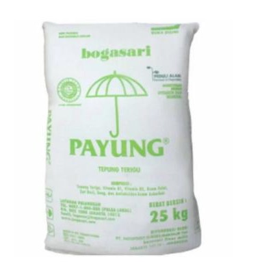 

Promo Terlaris Tepung Terigu Cap Payung Bogasari 25kg Only Grab/Gojek Ready