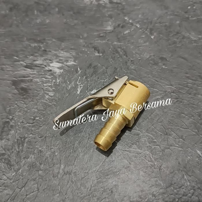 KEPALA ISIAN ANGIN BAN JEPIT KUNINGAN AIR CHUCK CLIP ISI ANGIN JEPIT CAR